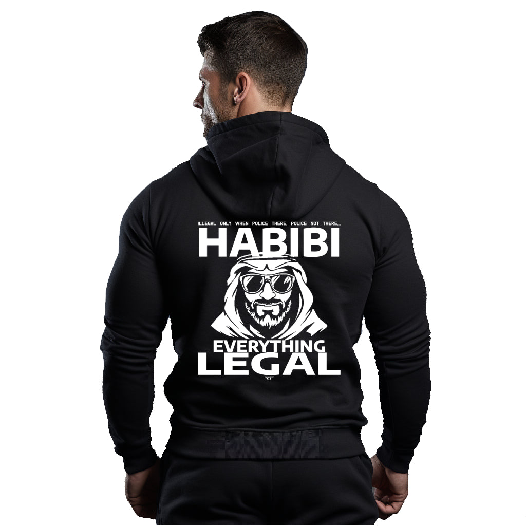 Habibi Everything Legal funny Hoodie for motorcycle enthusiasts bikers by RIDE CODE Apparel