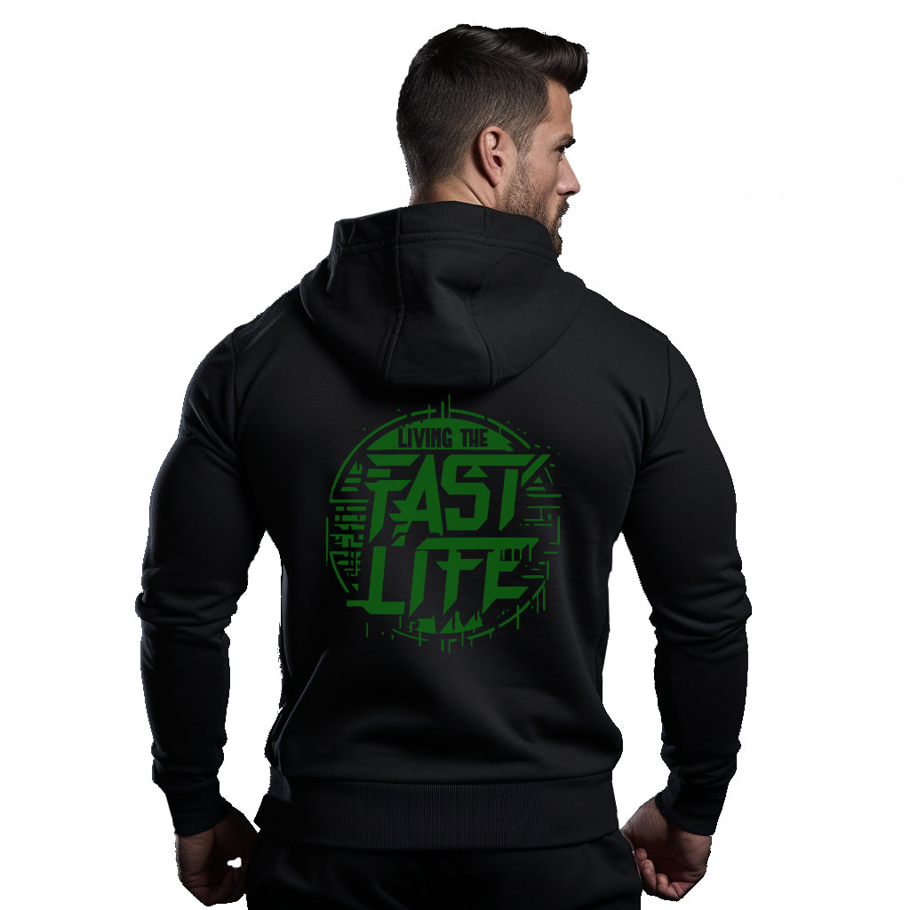 Living the fast life Hoodie for bikers by ride code