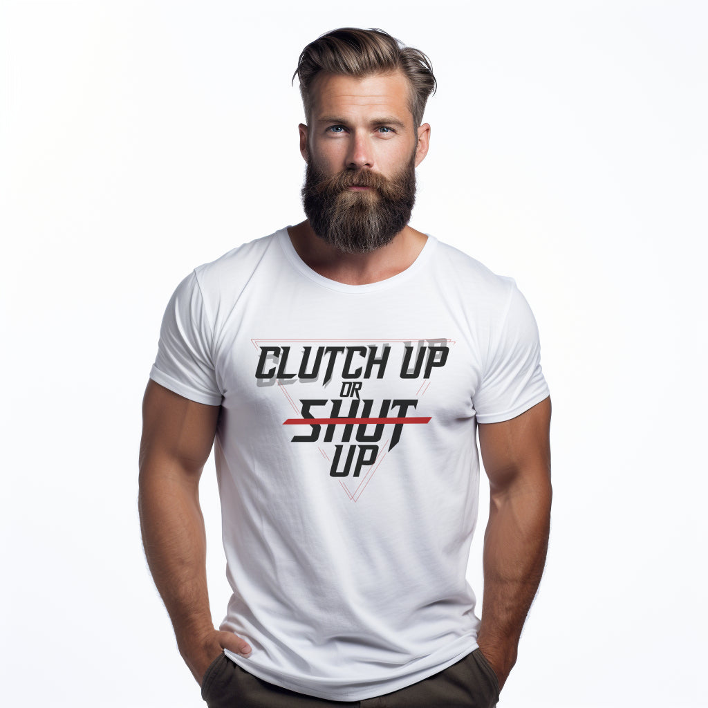 Clutch up or shut up T-shirt by ride code for bikers