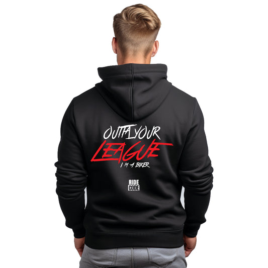 Outta Your League Black Hoodie