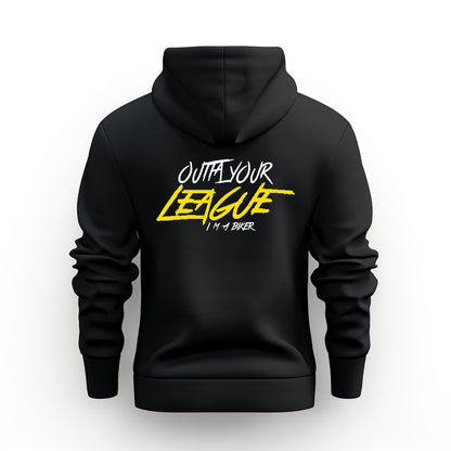 Outta Your League Black Hoodie