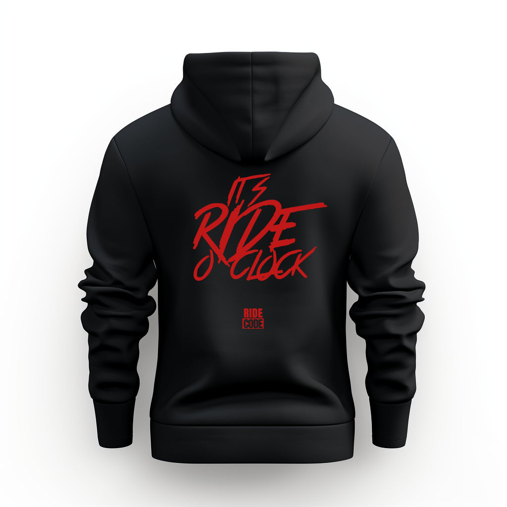 It's Ride o' Clock Black Hoodie