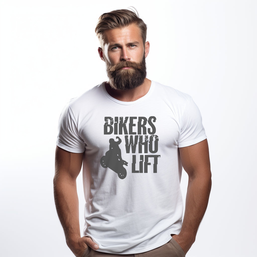 Bikers Who Lift White T-shirt