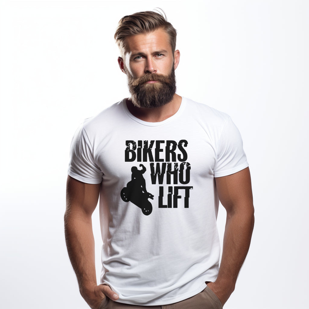 Bikers Who Lift White T-shirt