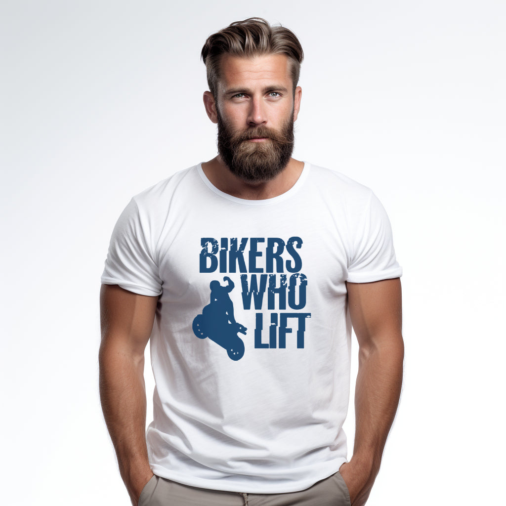 Bikers Who Lift White T-shirt