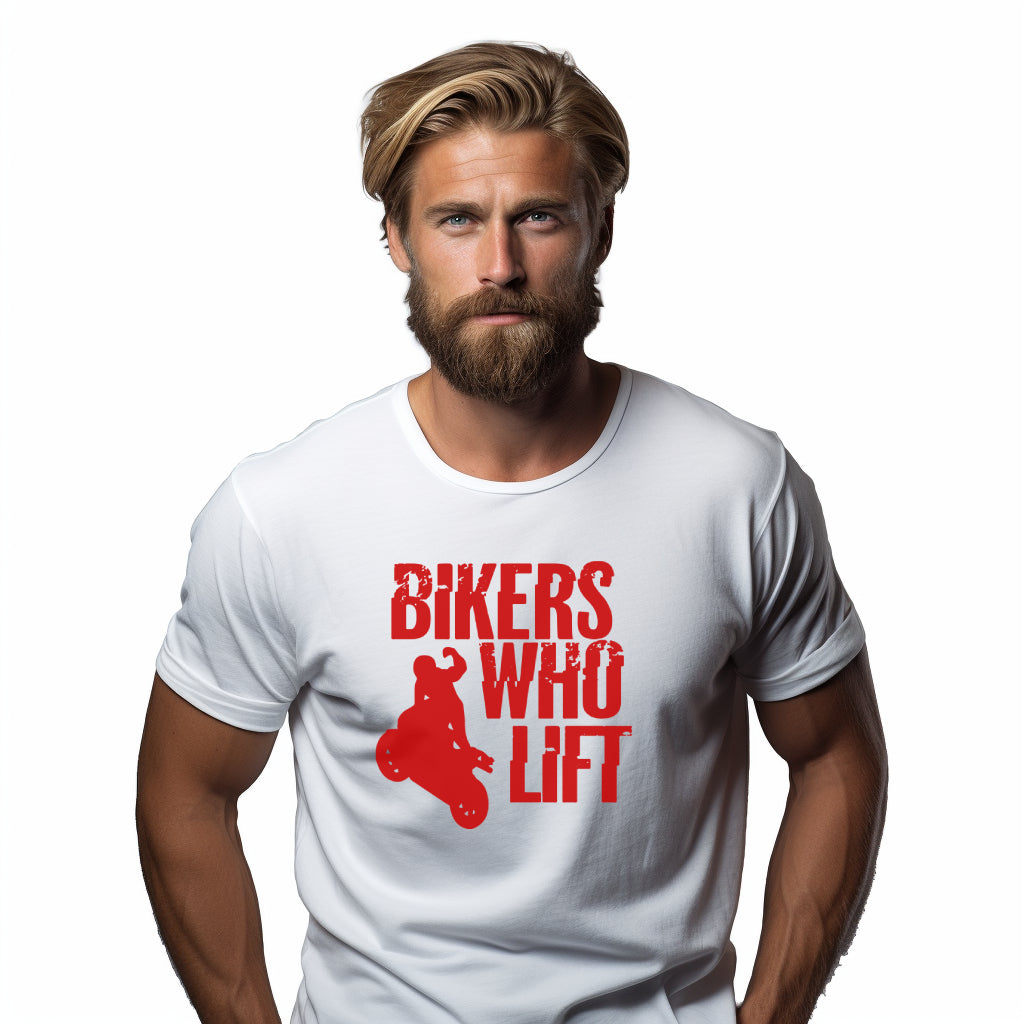 Bikers Who Lift White T-shirt