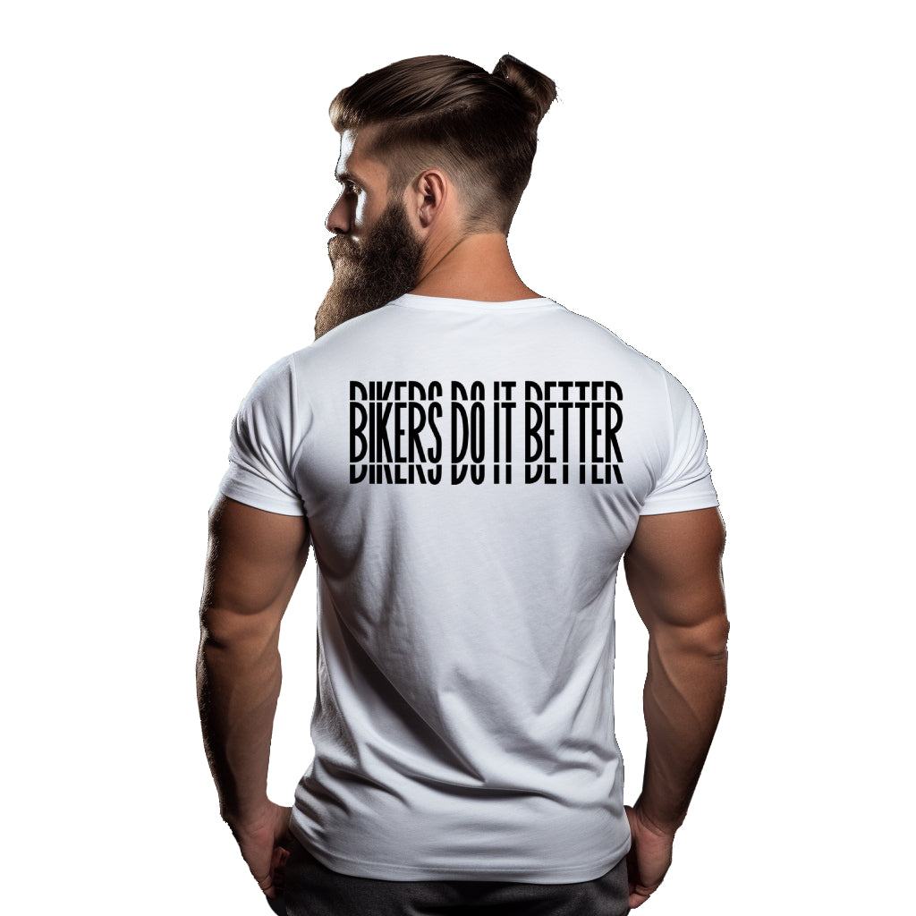Bikers do it better White Tshirt by ride code