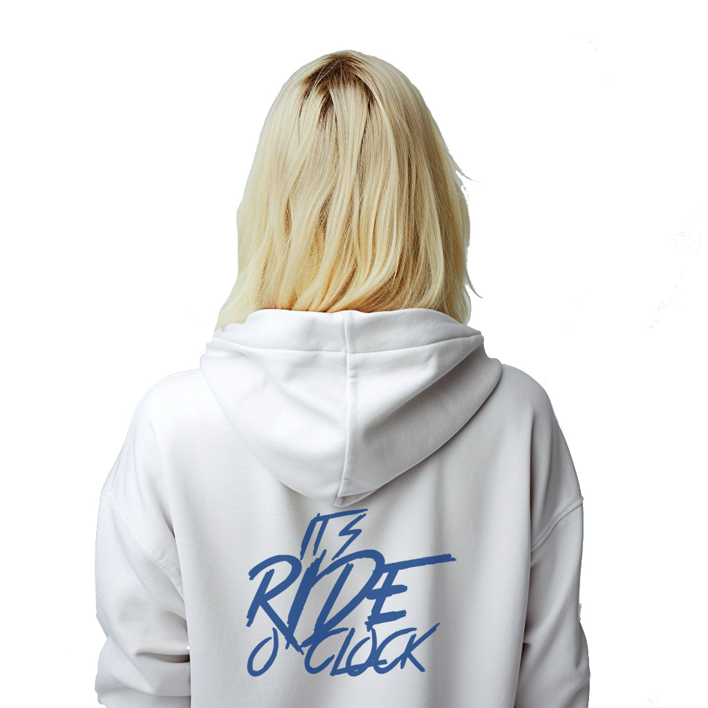 It's Ride o' Clock White Hoodie