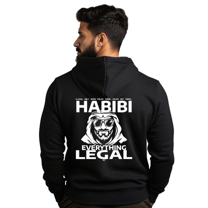 Habibi Everything Legal Hoodie for motorcycle enthusiasts bikers by RIDE CODE Apparel
