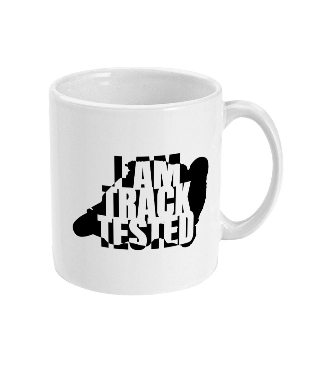 I Am Track Tested 11oz Mug - ride code apparel
