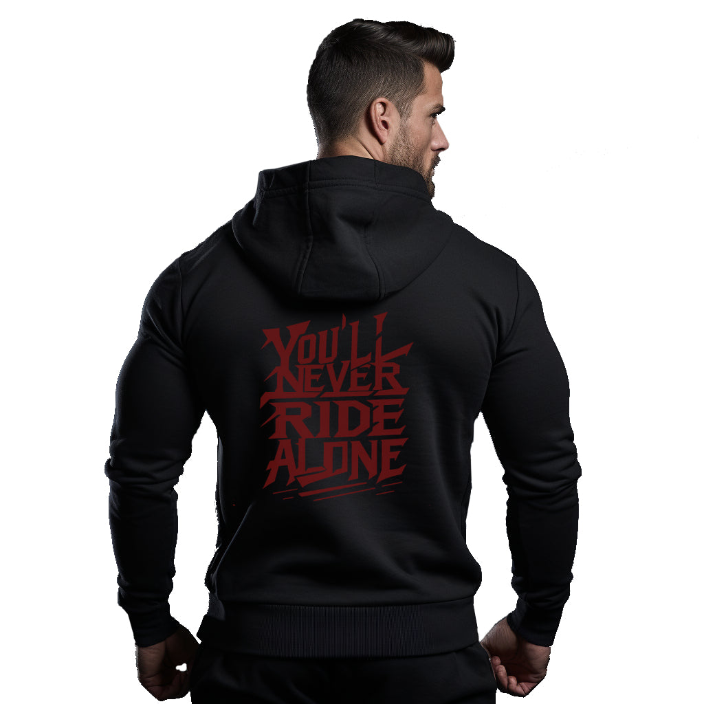 You'll Never Ride Alone Black Hoodie