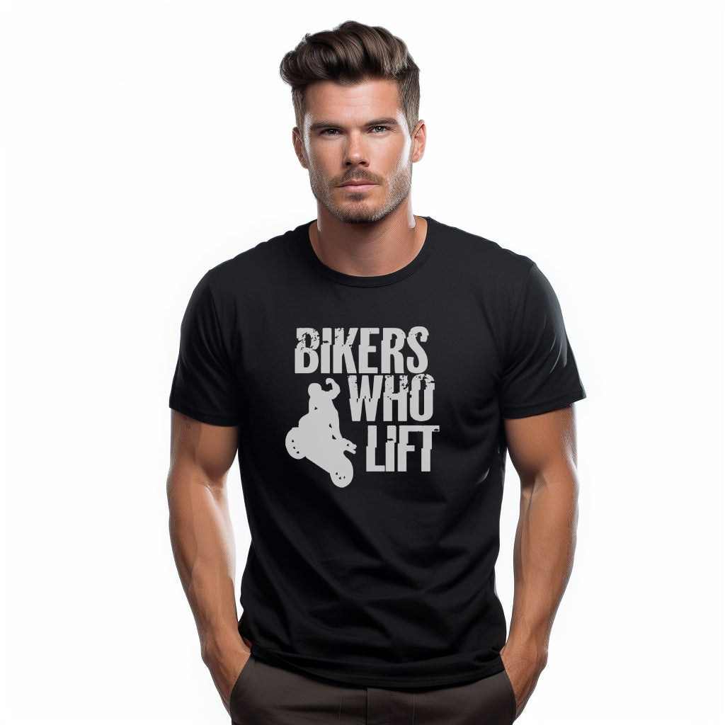 Bikers Who Lift Schwarzes T-Shirt