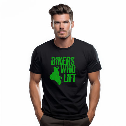 Bikers Who Lift Black T-shirt