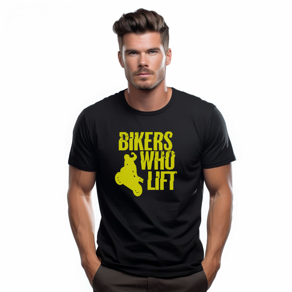 Bikers Who Lift Black T-shirt