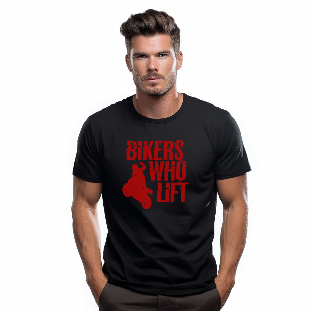 Bikers Who LIft zwart T-shirt