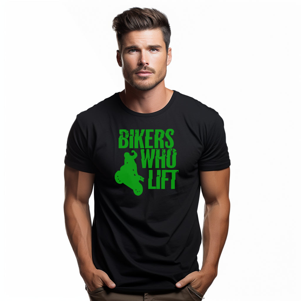 Bikers Who Lift Schwarzes T-Shirt