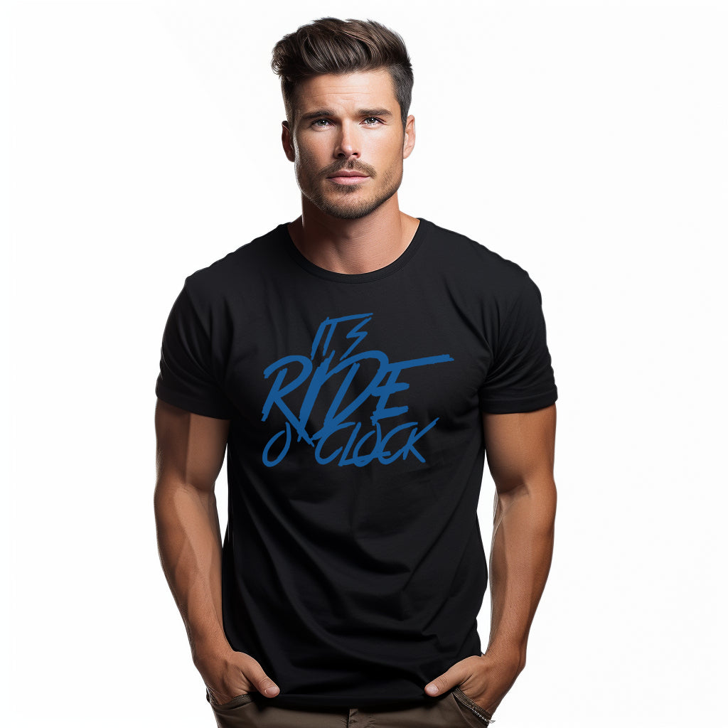 It's Ride o' Clock zwart T-shirt