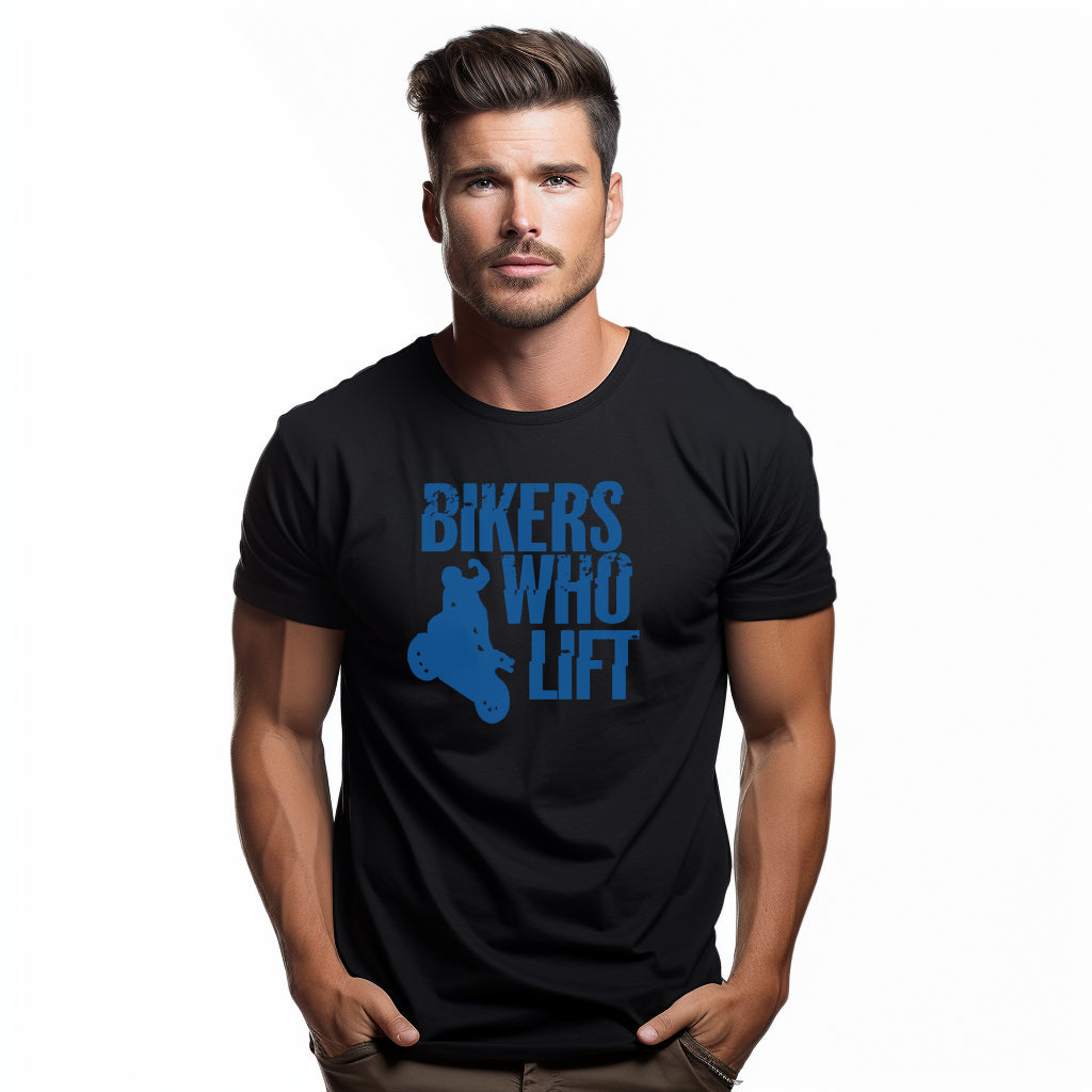 Bikers Who Lift Black T-shirt