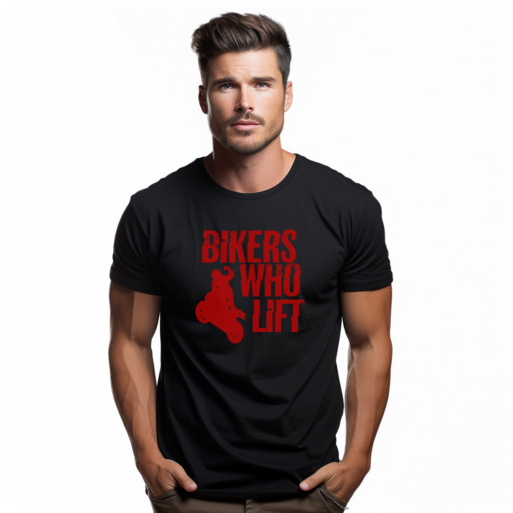 Bikers Who Lift Black T-shirt