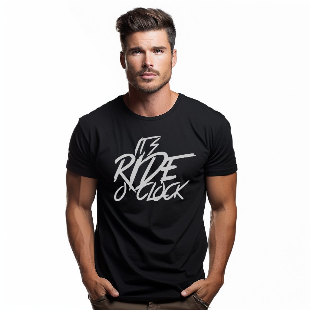 It's Ride o' Clock zwart T-shirt