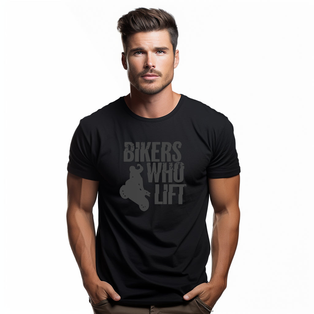 Bikers Who Lift Schwarzes T-Shirt