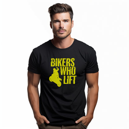 Bikers Who Lift Black T-shirt