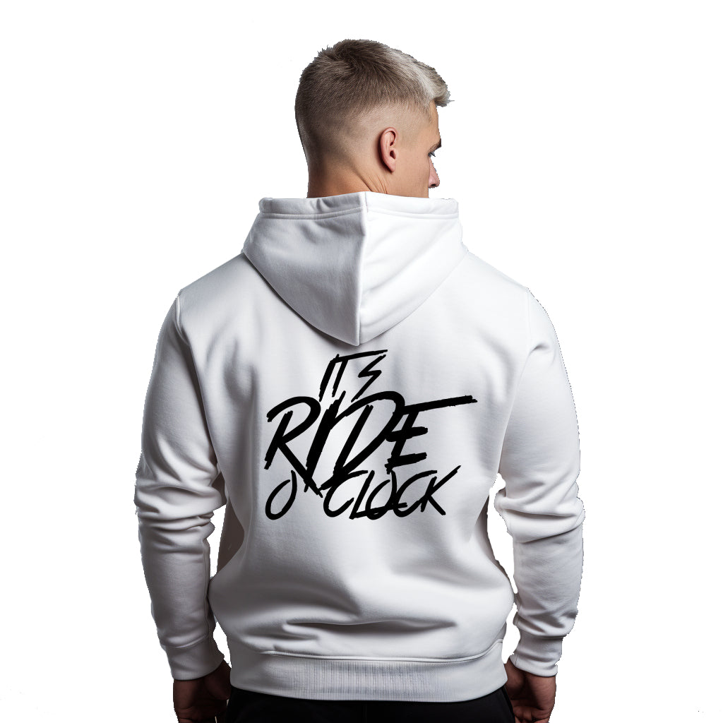 It's Ride o' Clock White Hoodie