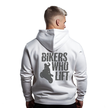 Bikers Who Lift Witte Hoodie