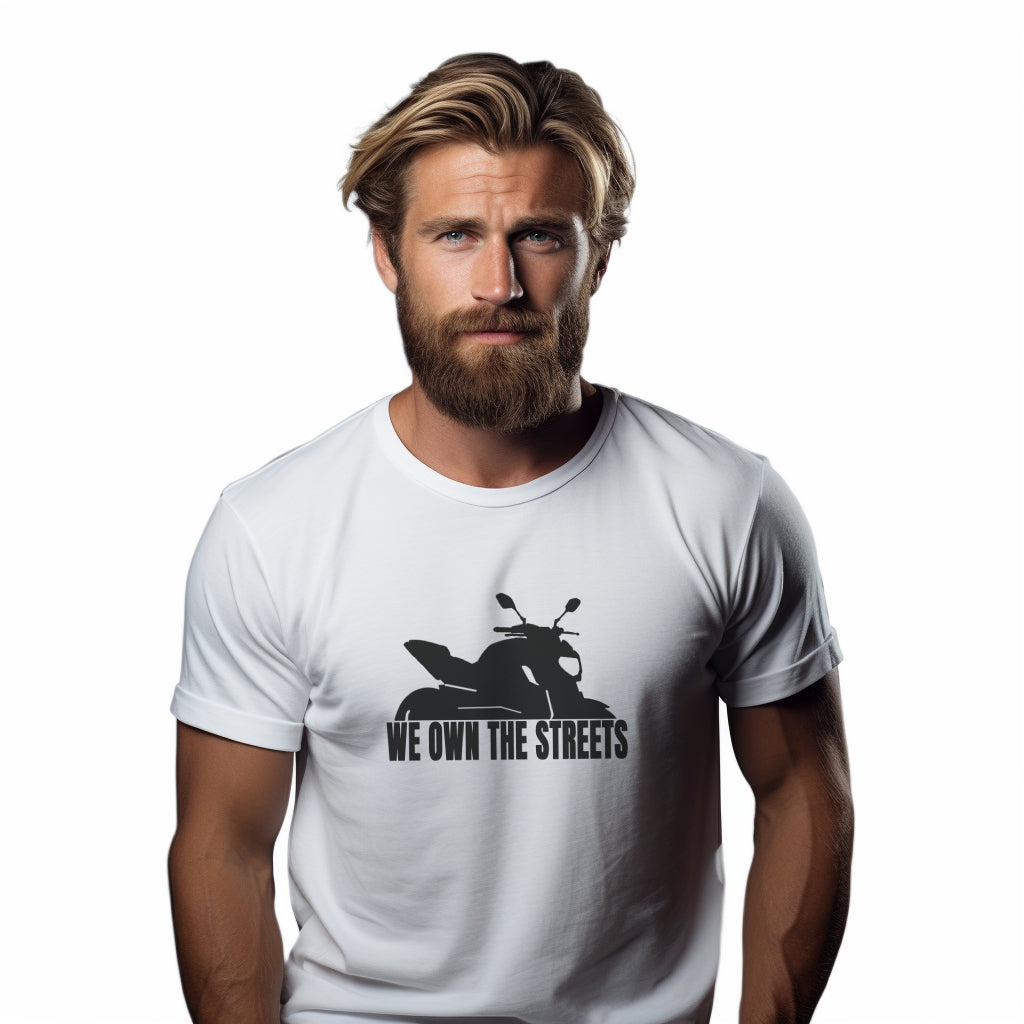 Yamaha MT07 We Own The Streets Weißes T-Shirt