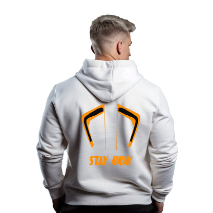 KTM Stay Away Weißer Kapuzenpullover