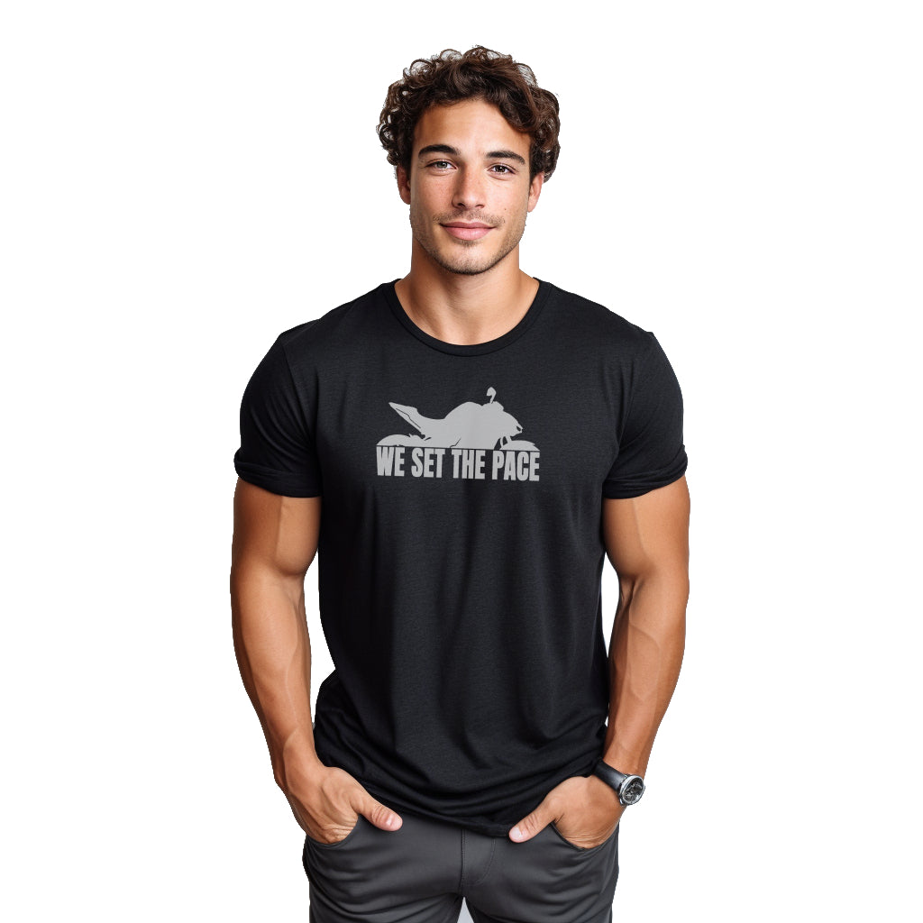 Kawasaki We Set The Pace Black Tshirt