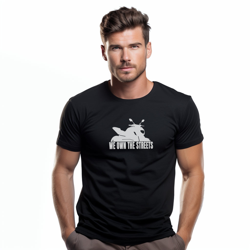 Yamaha MT07 We Own The Streets Black Tshirt