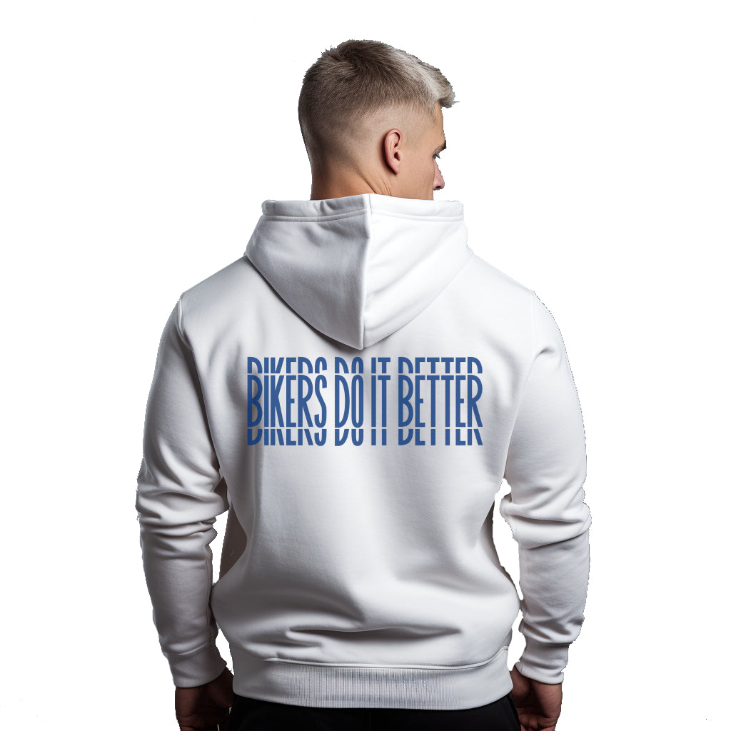 Bikers Do It Better Weißer Kapuzenpullover