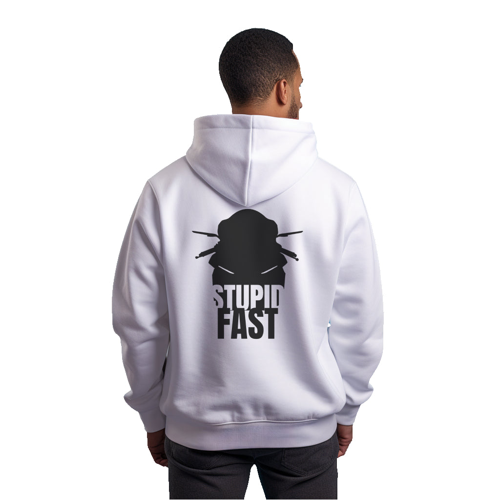 Yamaha R STUPID FAST Wit Hoodie