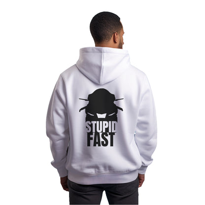 Yamaha R Facelift STUPID FAST White Hoodie