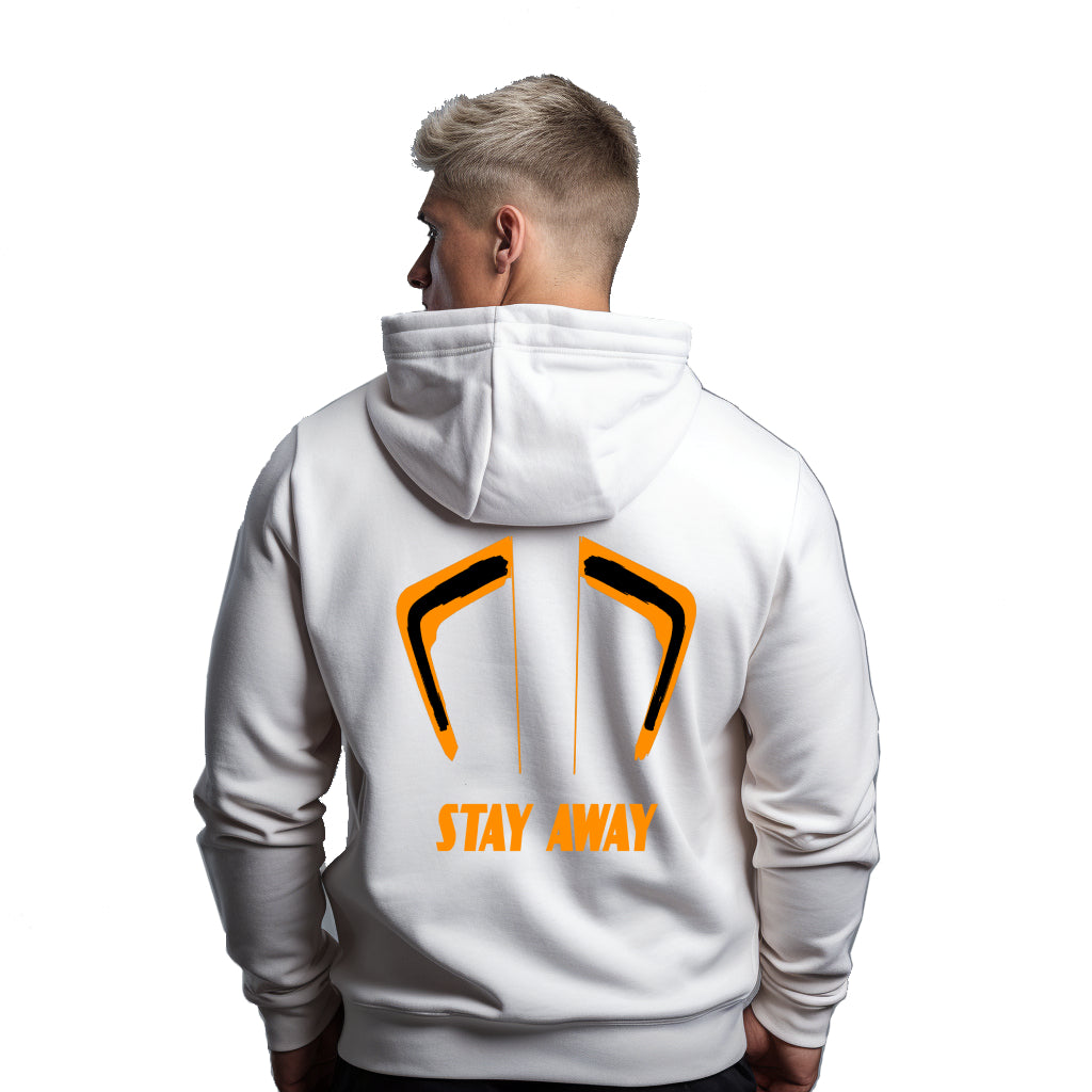 KTM Stay Away Weißer Kapuzenpullover