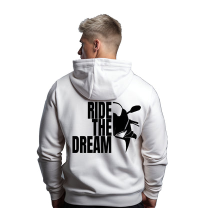 Ducati Ride The Dream Weißer Kapuzenpullover