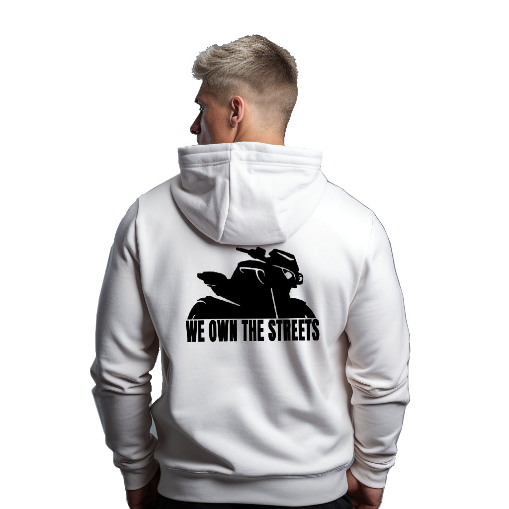 Yamaha MT We Own The Streets Weißer Kapuzenpullover