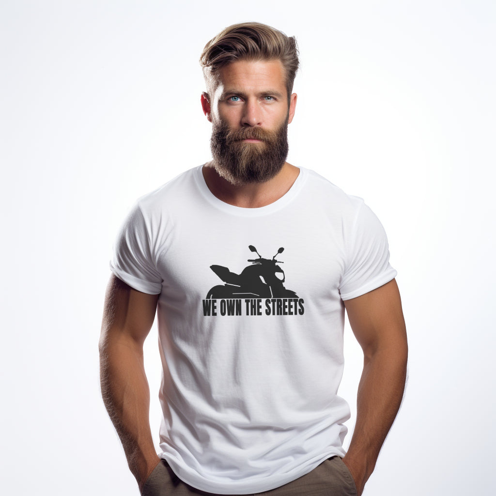 Yamaha MT07 We Own The Streets White Tshirt