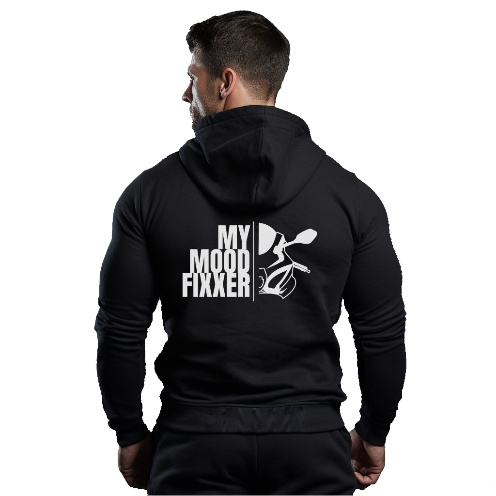 GSXR My Mood Fixer Schwarzer Kapuzenpullover