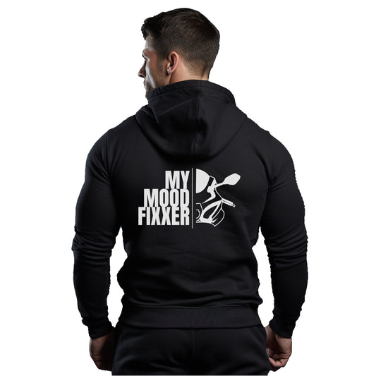 GSXR My Mood Fixer Zwart Hoodie