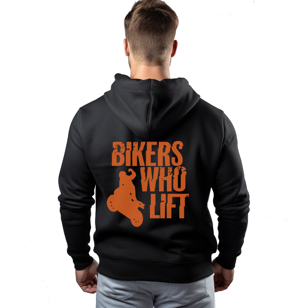 Bikers Who Lift Schwarzer Kapuzenpullover