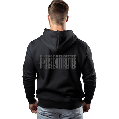 Bikers Do It Better Schwarzer Kapuzenpullover