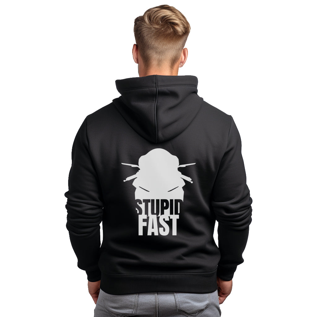 Yamaha R STUPID FAST Black Hoodie