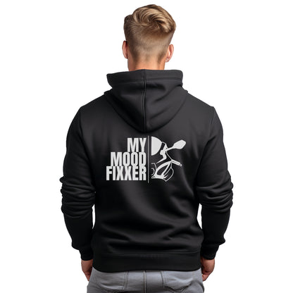 GSXR My Mood Fixer Schwarzer Kapuzenpullover