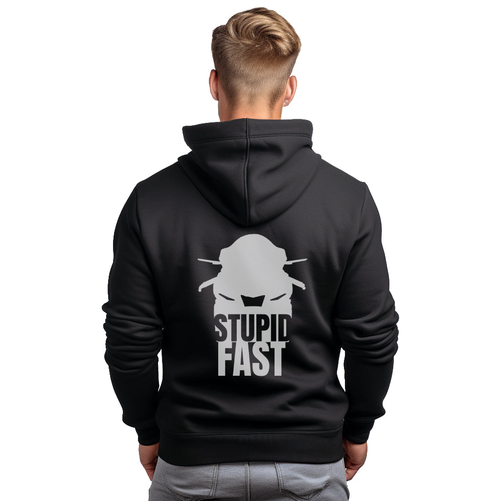 Yamaha R Facelift STUPID FAST Zwart Hoodie