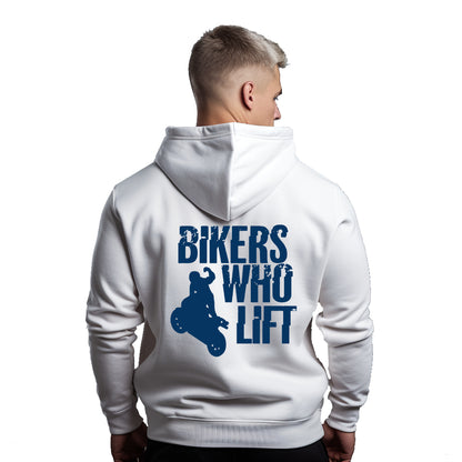 Bikers Who Lift White Hoodie