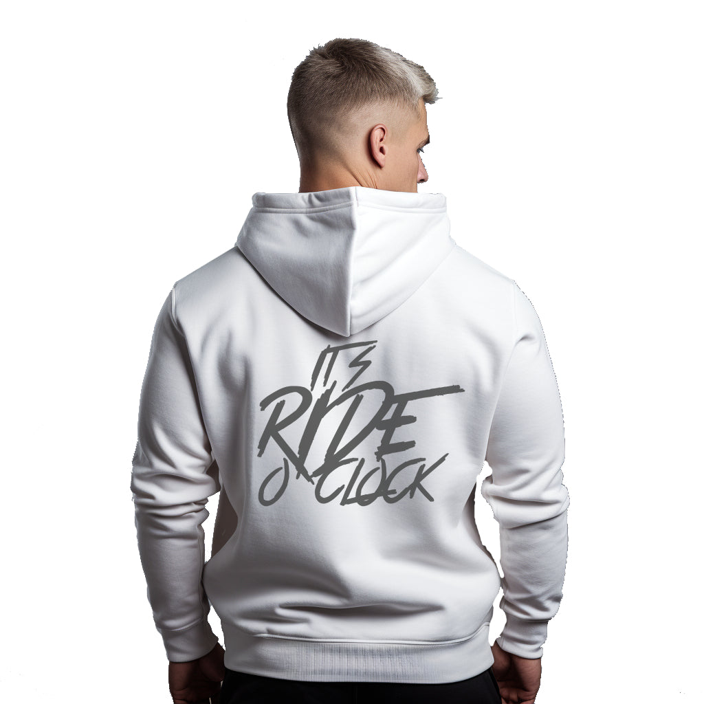 It's Ride o' Clock White Hoodie