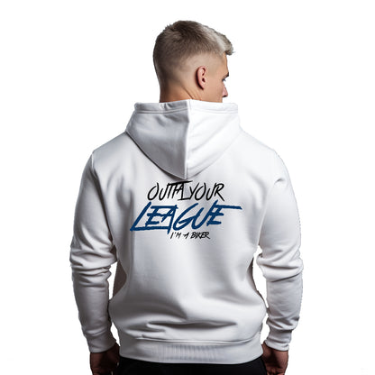 Outta Your League witte hoodie