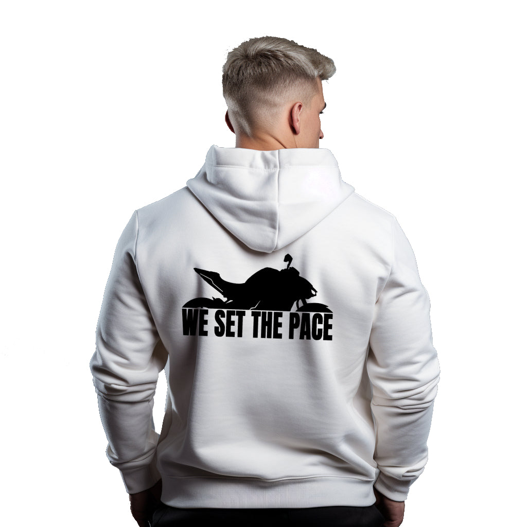 Kawasaki We Set The Pace White Hoodie